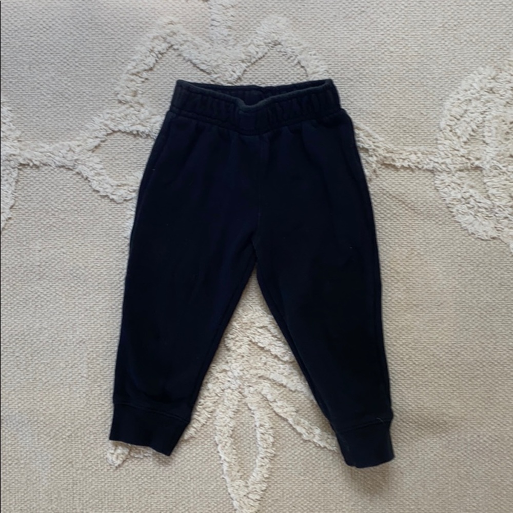 Toddler black joggers